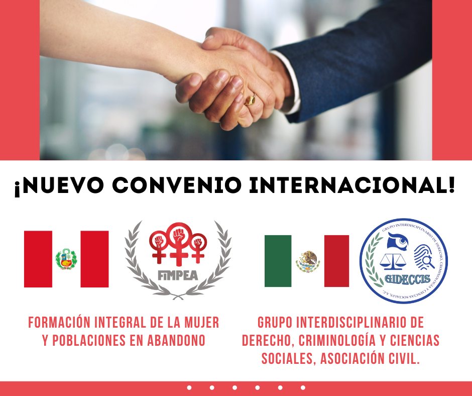 Firma de convenio internacional con GIDECCIS - FIMPEA